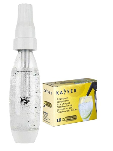 Сифон Sodadrink Spring с баллончиками Kayser + бутылка Sodastream, Цена в интернет-магазине Вкусно Живем.РФ - 