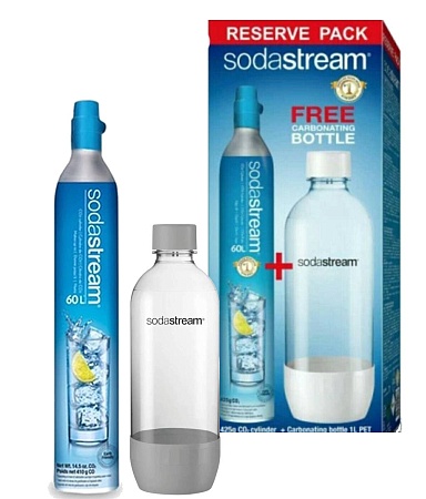 Баллон для сифонов Sodastream на 60л.+бутылка для сифона газирования воды