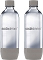 Комплект бутылок SodaStream Twin Pack Серые 1 л. 2шт, Цена в интернет-магазине Вкусно Живем.РФ - 